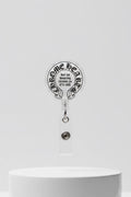 Retractable Badge Reel for Healthcare Workers – Chrome Style